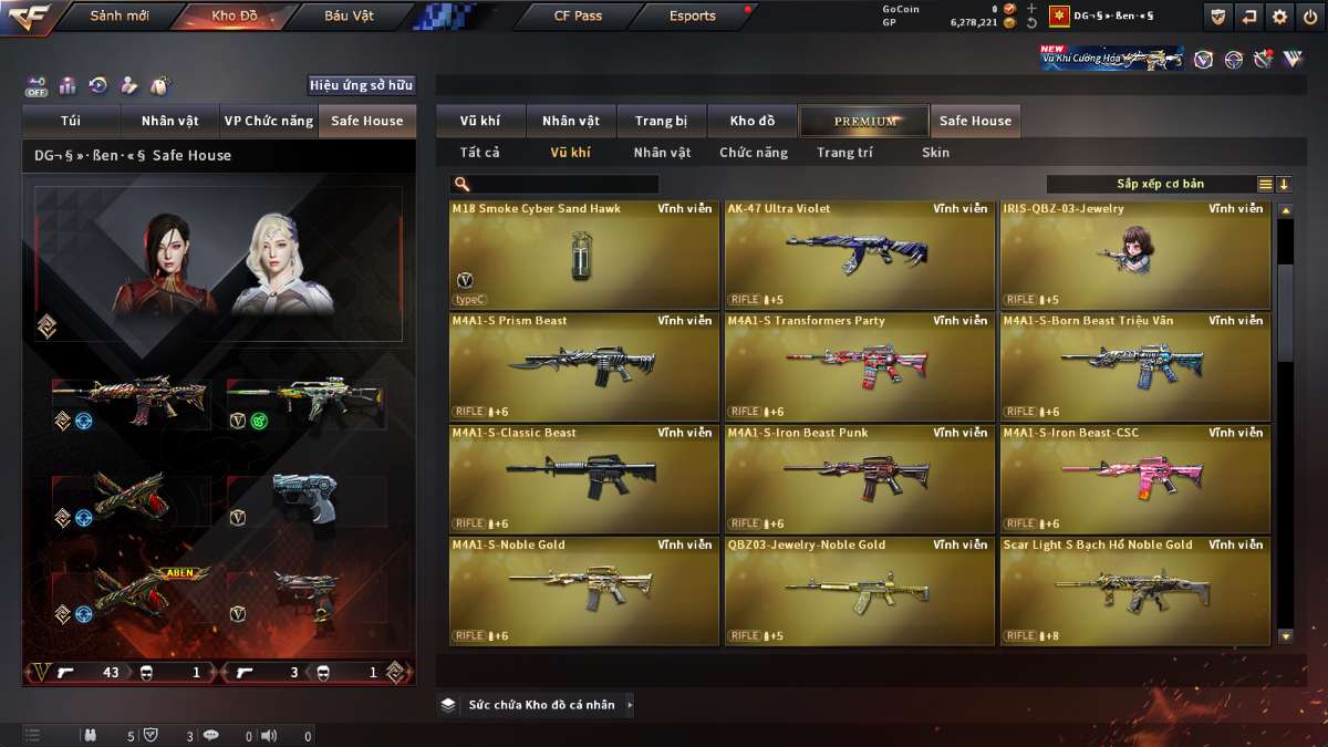 shop acc cf uy tin gia re